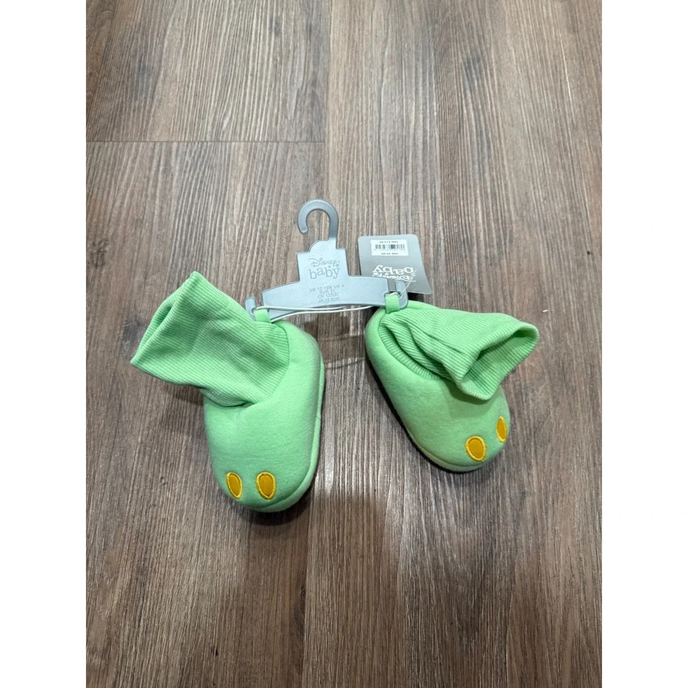 Disney Baby Star Wars Grogu Baby Yoda Green Bootie Slippers 12-18M NWT